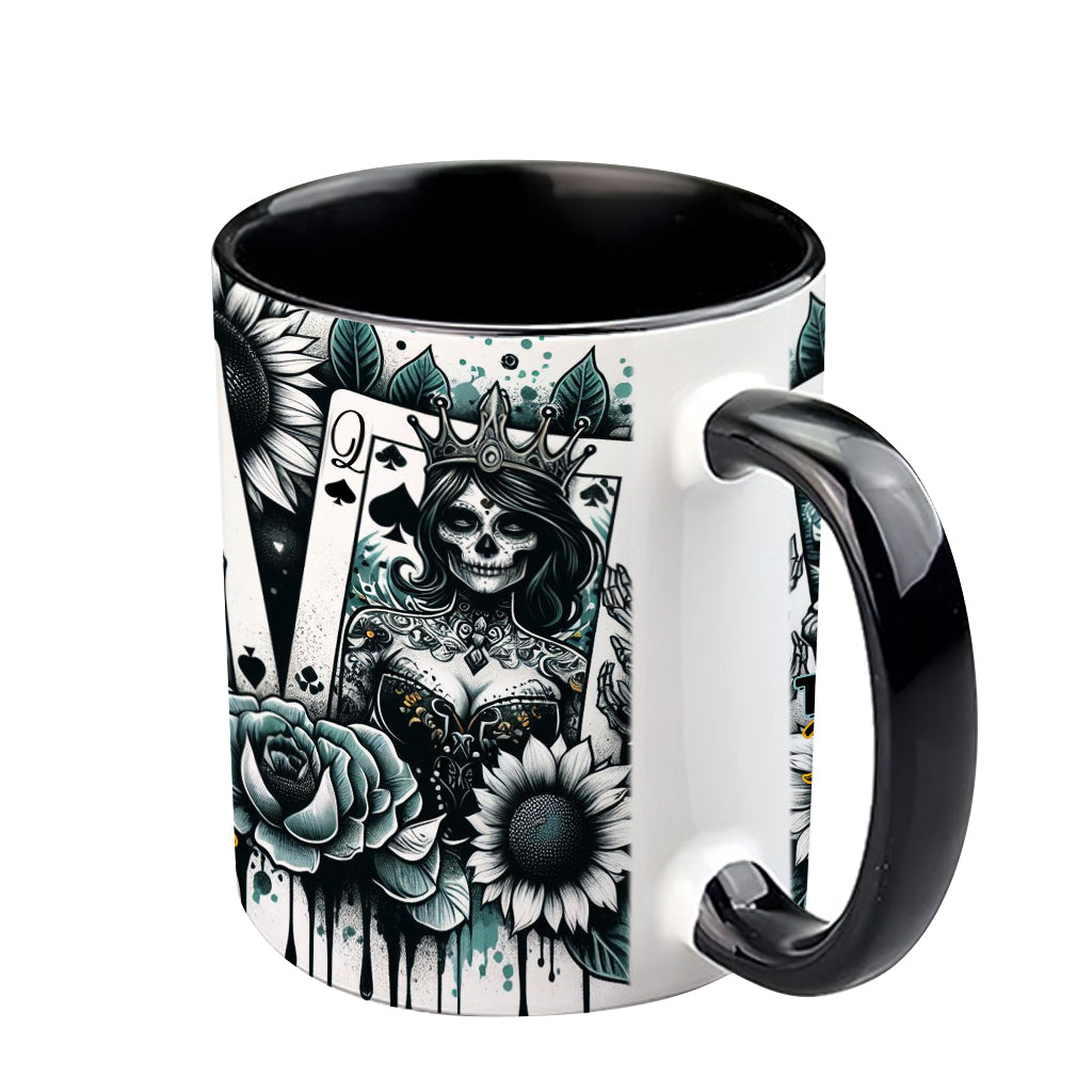Jusqu'à ce que la mort nous sépare - Mug personnalisé à motif tête de mort