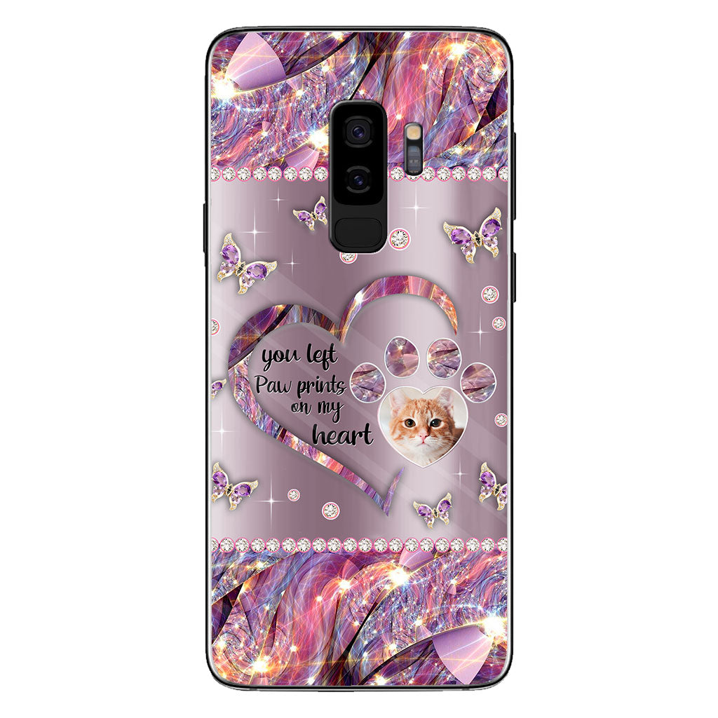 Tu as laissé des empreintes de pattes dans mon cœur - Coque de téléphone personnalisée pour chien