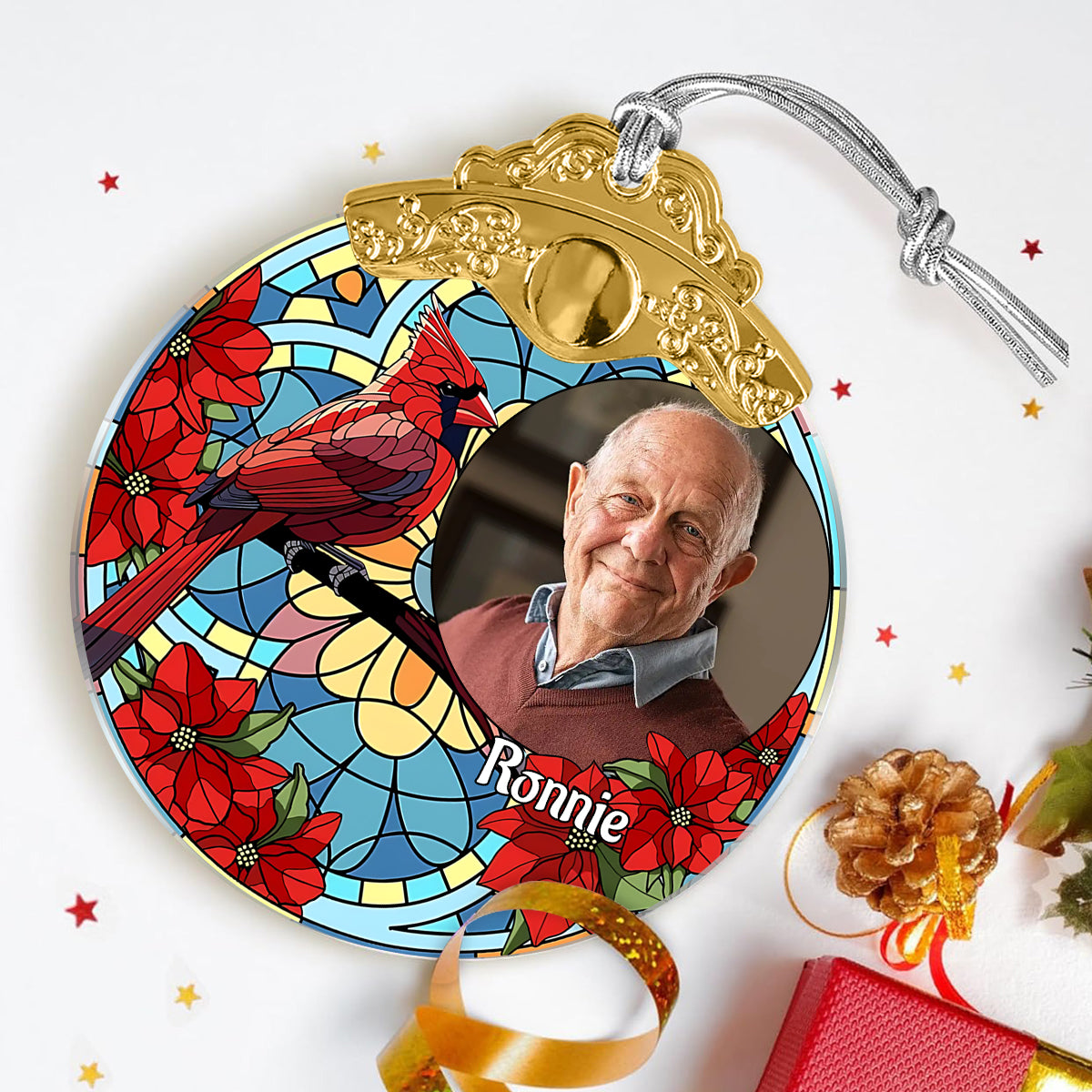 Tu nous manques - Ornement commémoratif vintage personnalisé