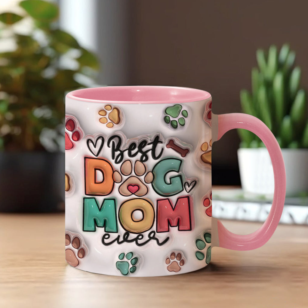 Meilleure maman de chien, papa de chien, maman de chat, papa de chat – Mug personnalisé avec motif chien