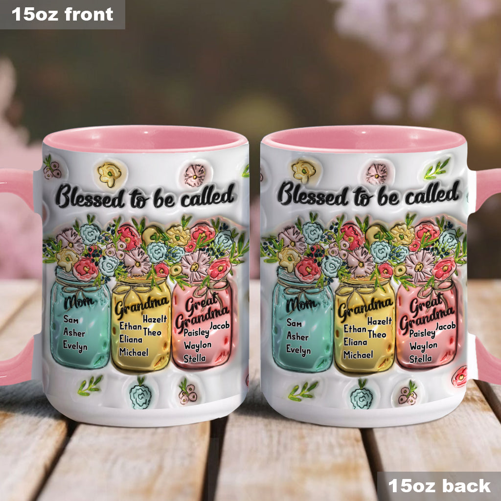 Heureuse d'être appelée - Mug personnalisé pour grand-mère