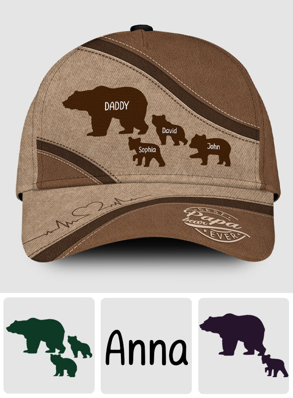 Casquette classique personnalisée Papa Ours - Papa
