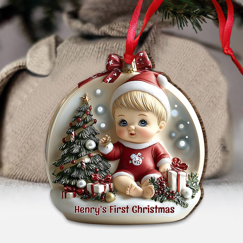 Premier Noël de bébé - Ornement personnalisé pour nouveau-né