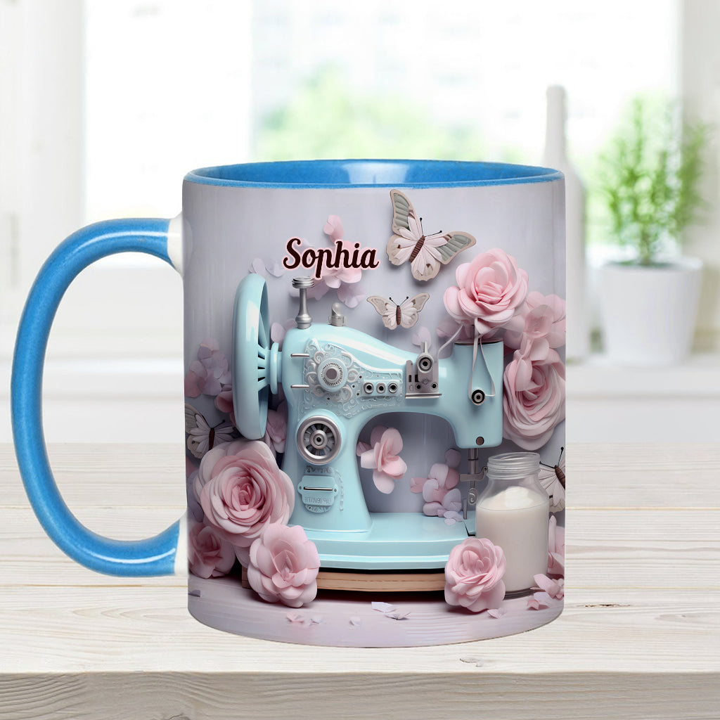 Sewing Machine - Personalized Sewing Accent Mug