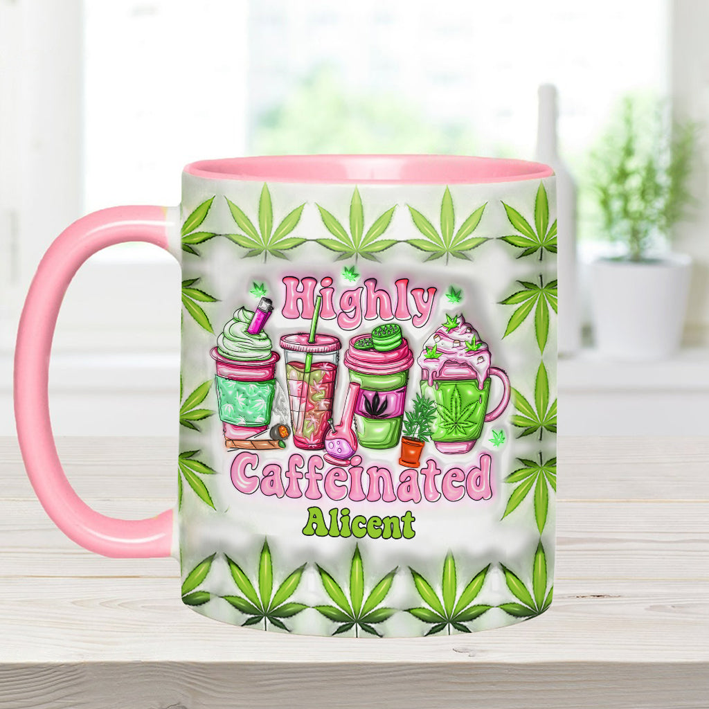 Mug personnalisé « Amoureux du cannabis » pour les amateurs de café ultra-caféiné (420).