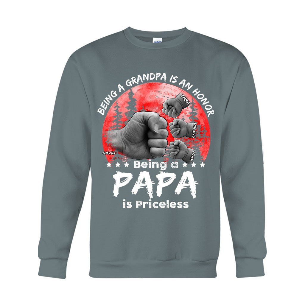 T-shirt et sweat à capuche personnalisés Père-Fils Lune Rouge - T-shirt et sweat à capuche