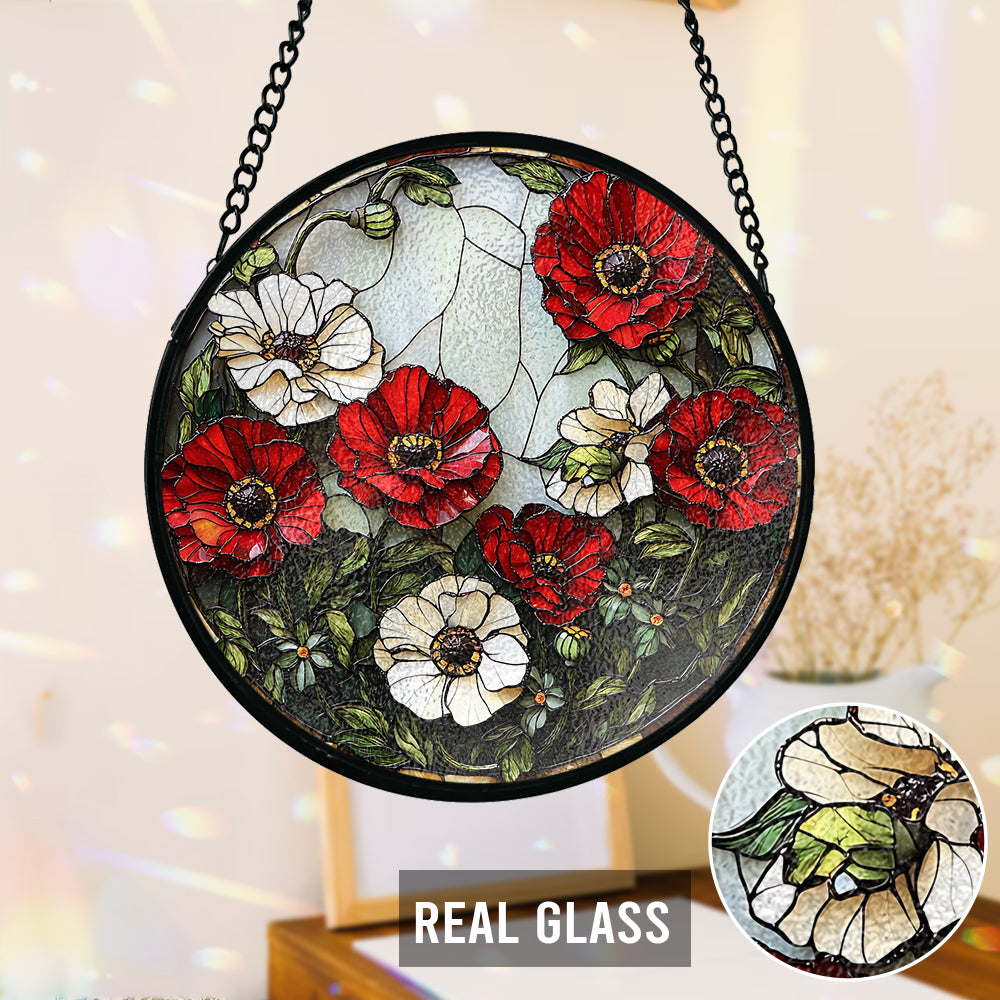 N'oublions jamais - Attrape-soleil en vitrail personnalisé pour vétérans