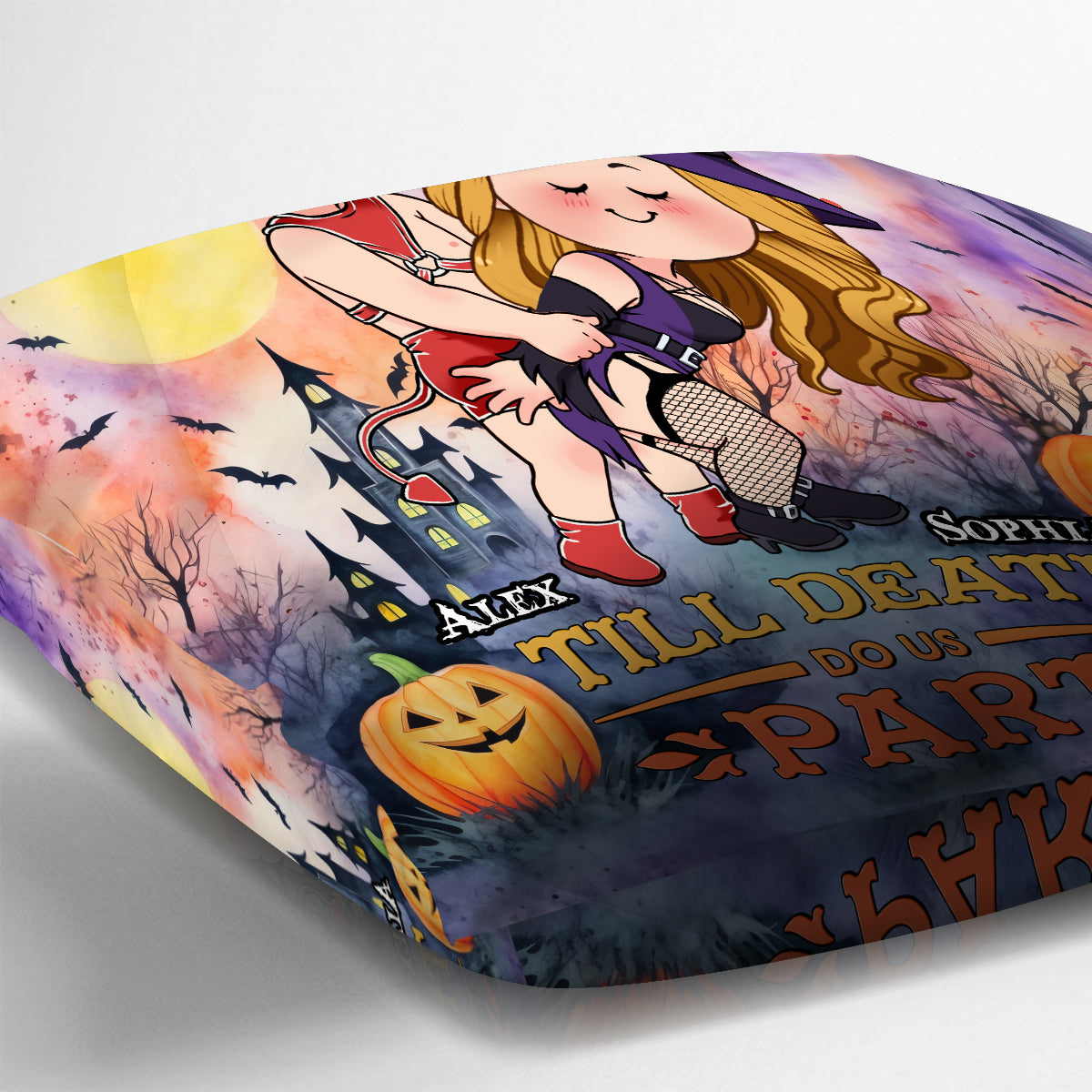 Till Death Do Us Part - Personalized Couple Throw Pillow