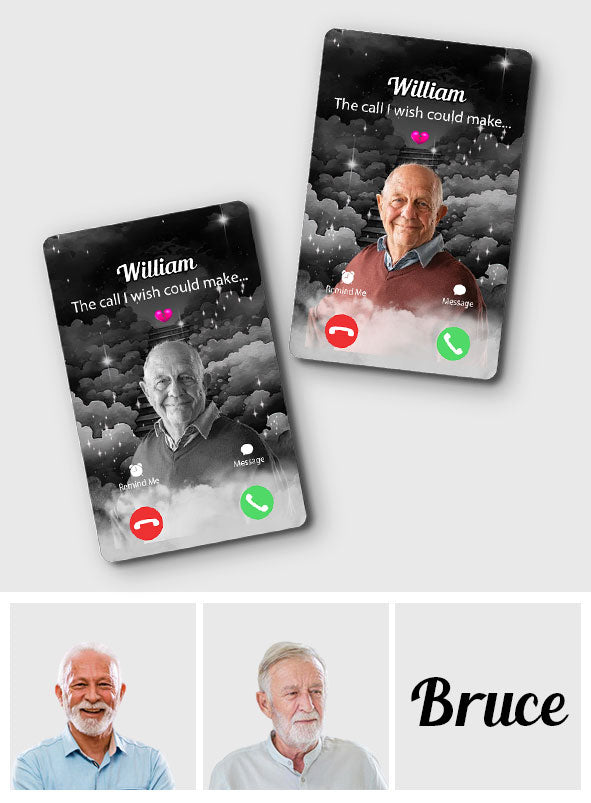 The Call I Wish I Could Take - Personalized Memorial Wallet Insert Card