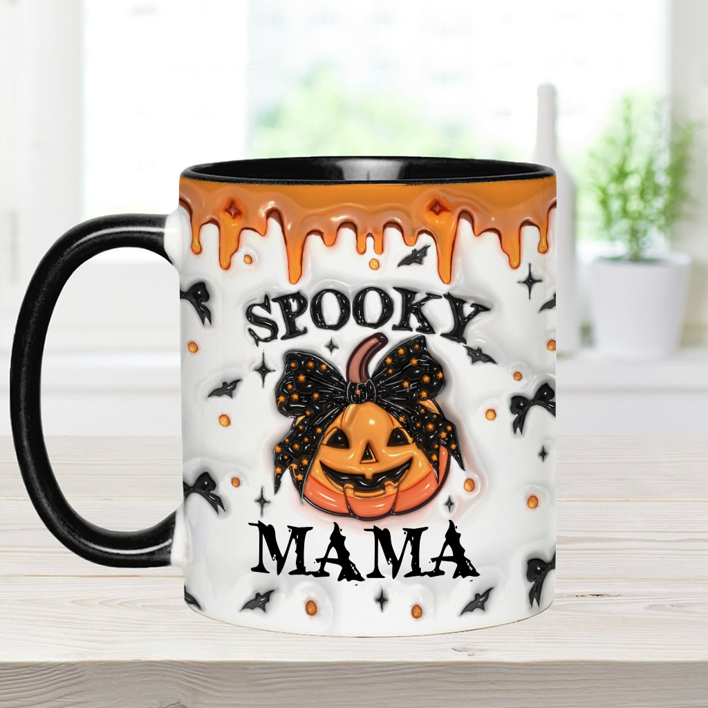 Spooky Mama Grandma Nana - Gift for mom - Personalized Accent Mug