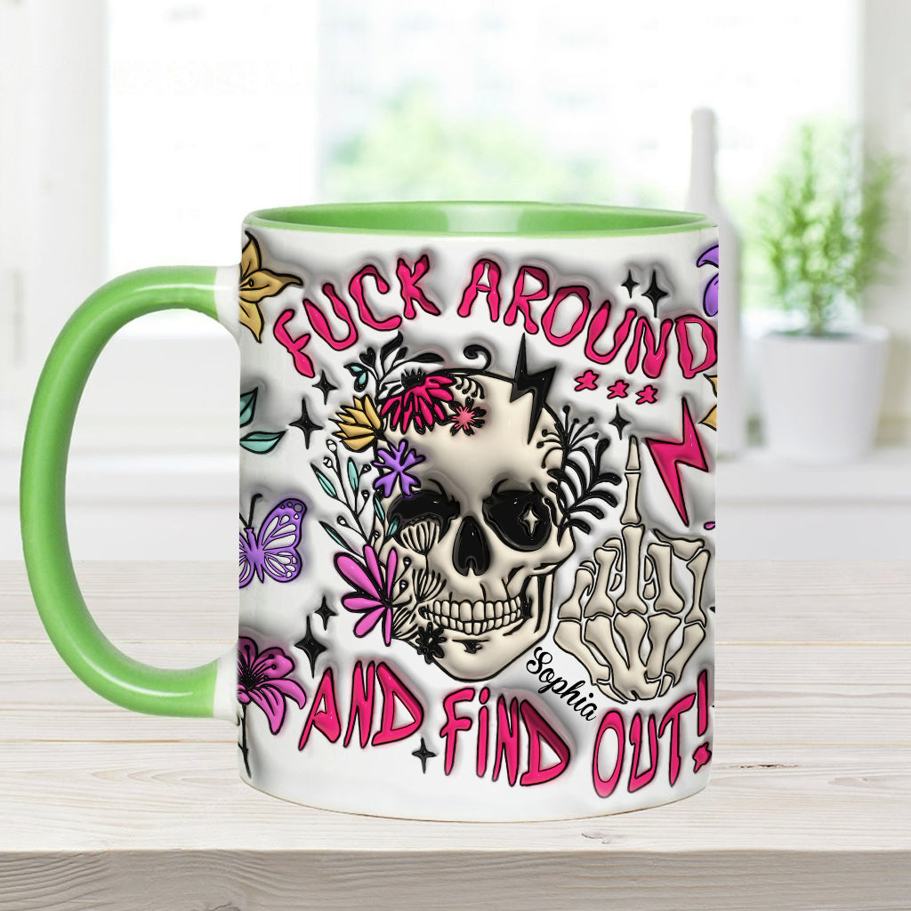 Fais des bêtises et découvre la vérité - Mug personnalisé à motif crâne