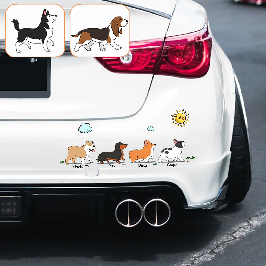 The Walking Dogs - Personalized Dog Decal Full