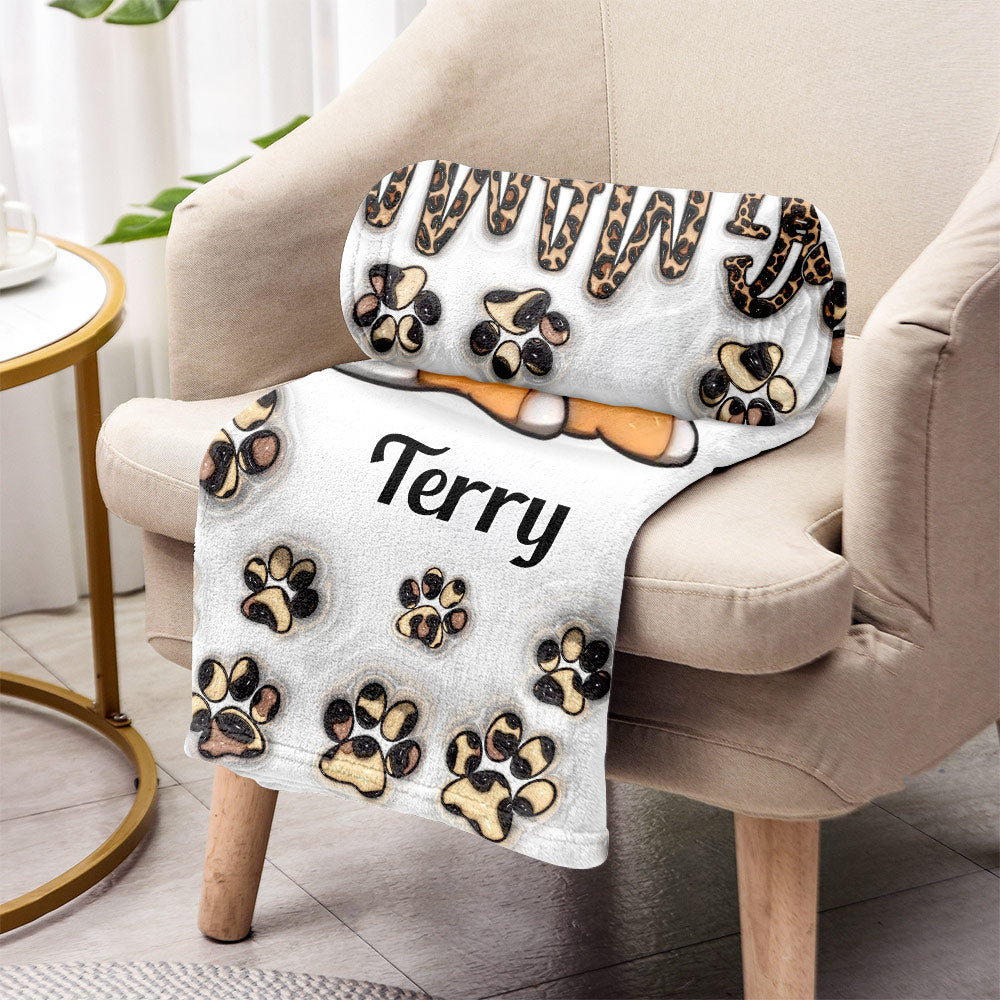 Couverture personnalisée pour chien Dog Mama Dog Mom
