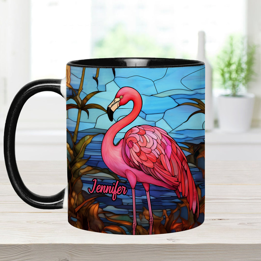 Mug personnalisé « J’adore les flamants roses »