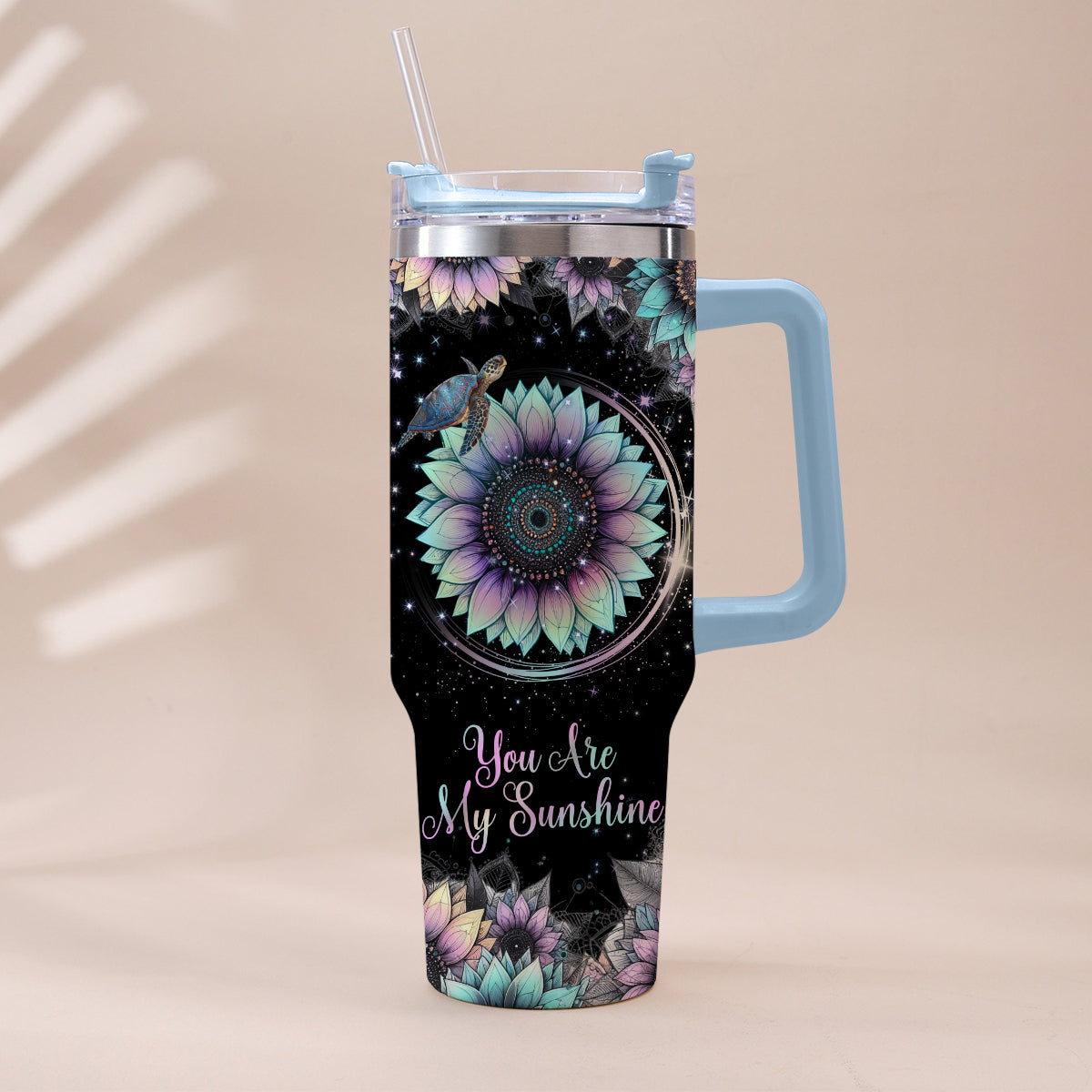 Tu es mon rayon de soleil - Gobelet personnalisé tortue avec anse