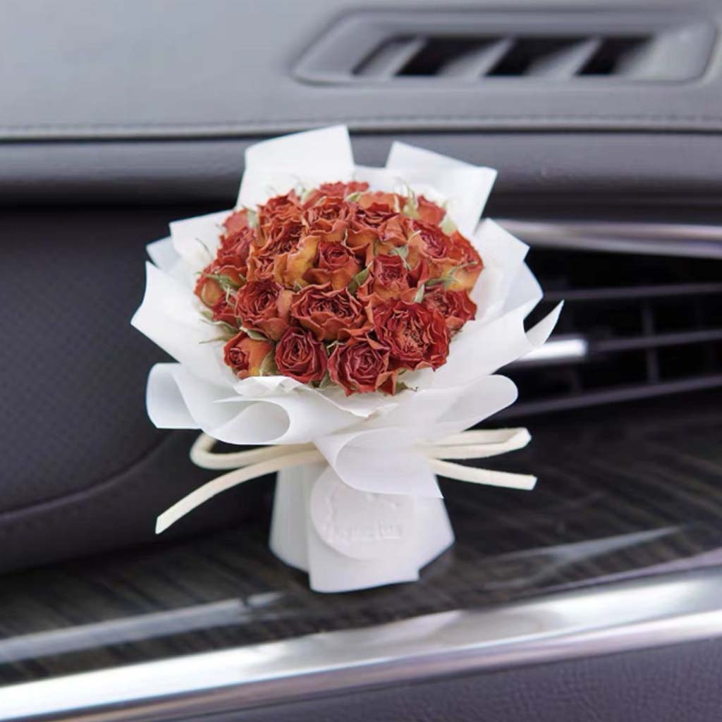 Mini Dried Flowers Bouquet - Personalized Dried Flower Car Air Freshener Vent Clip