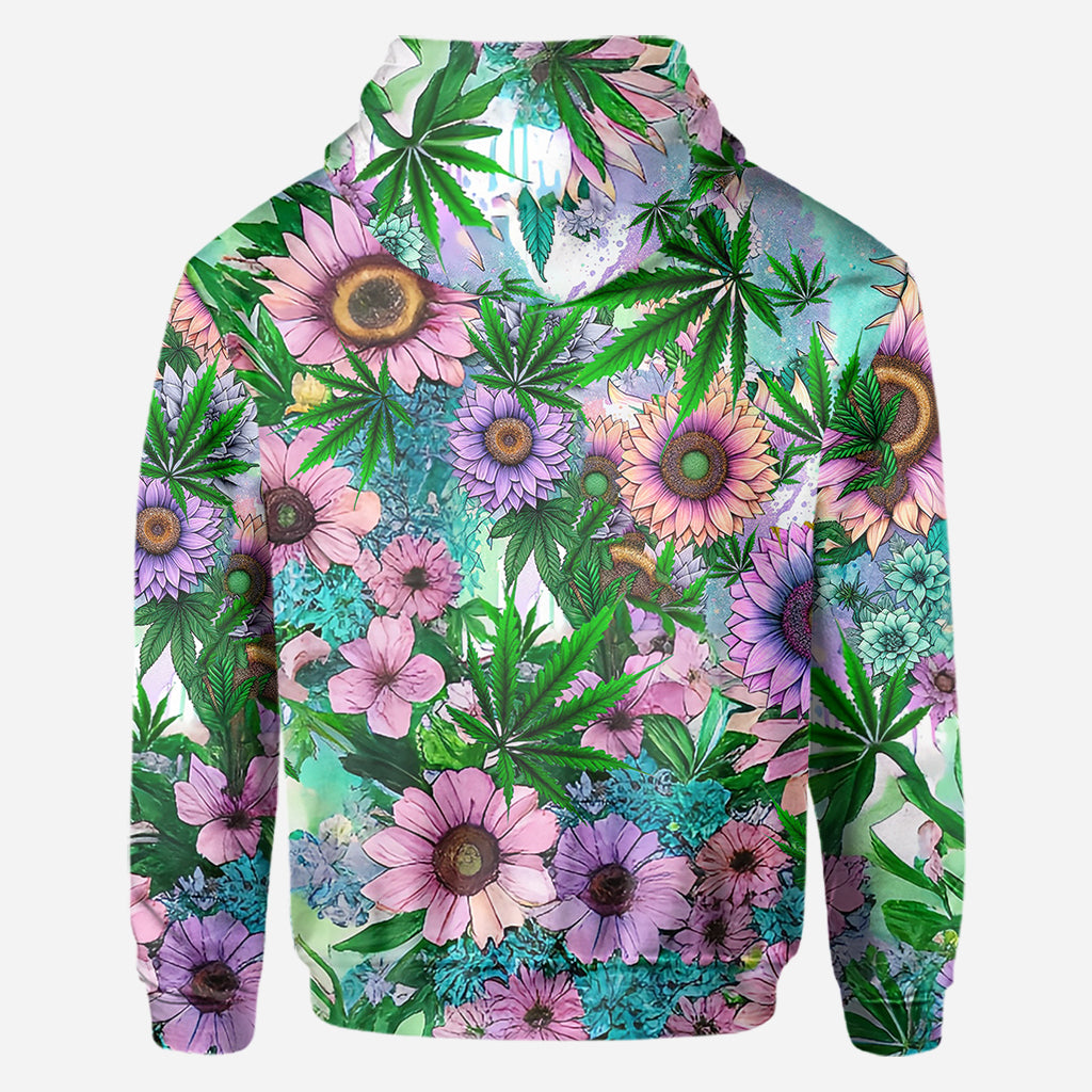 Cannabitch - T-shirt personnalisé avec motif cannabis intégral