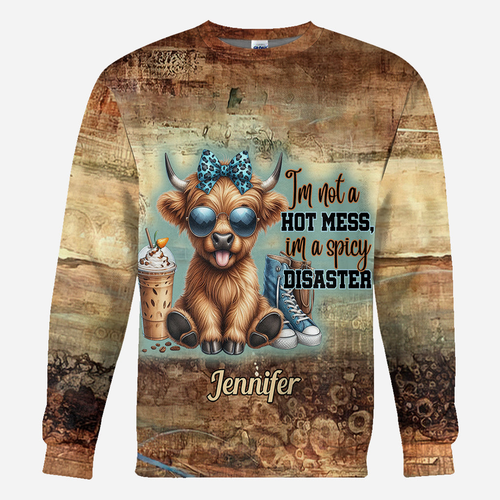 Je ne suis pas un désastre ambulant - T-shirt personnalisé intégral