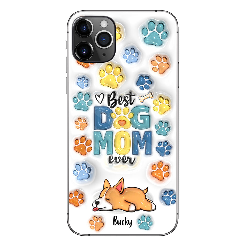 Meilleur papa/maman de chien au monde - Coque de téléphone personnalisée pour chien