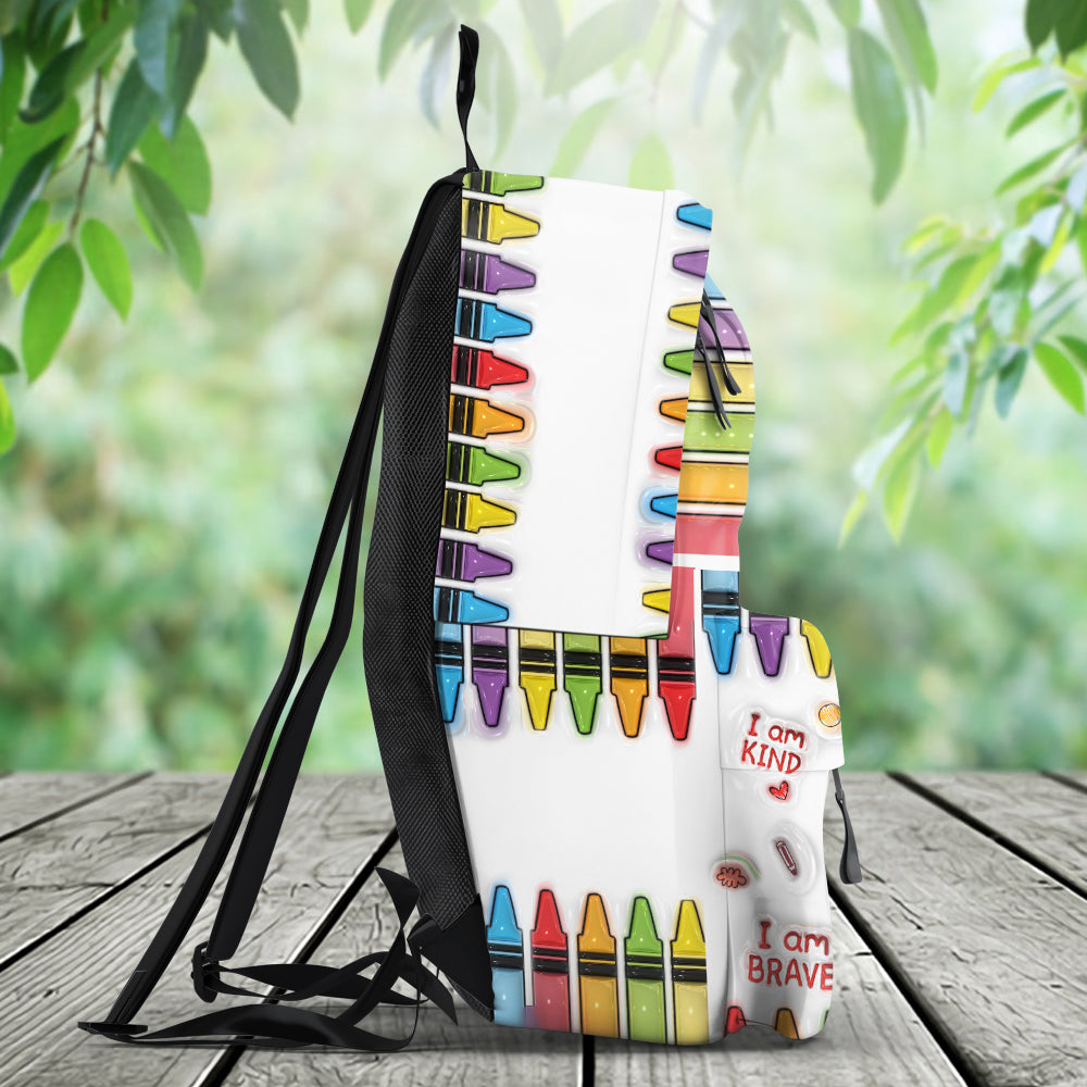 I Am Brave - Personalized Kid Backpack