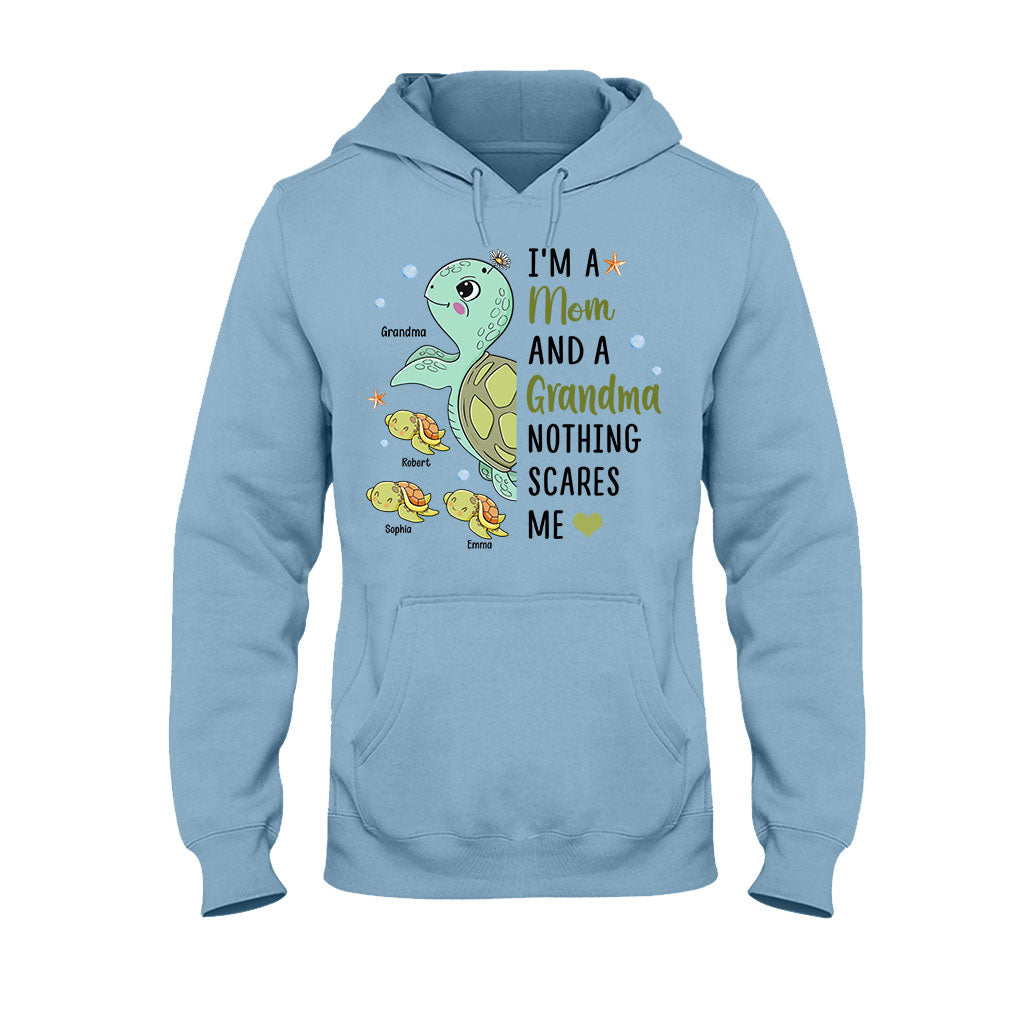 Rien ne me fait peur, mamie (version tortue) - T-shirt et sweat à capuche personnalisés pour mamie