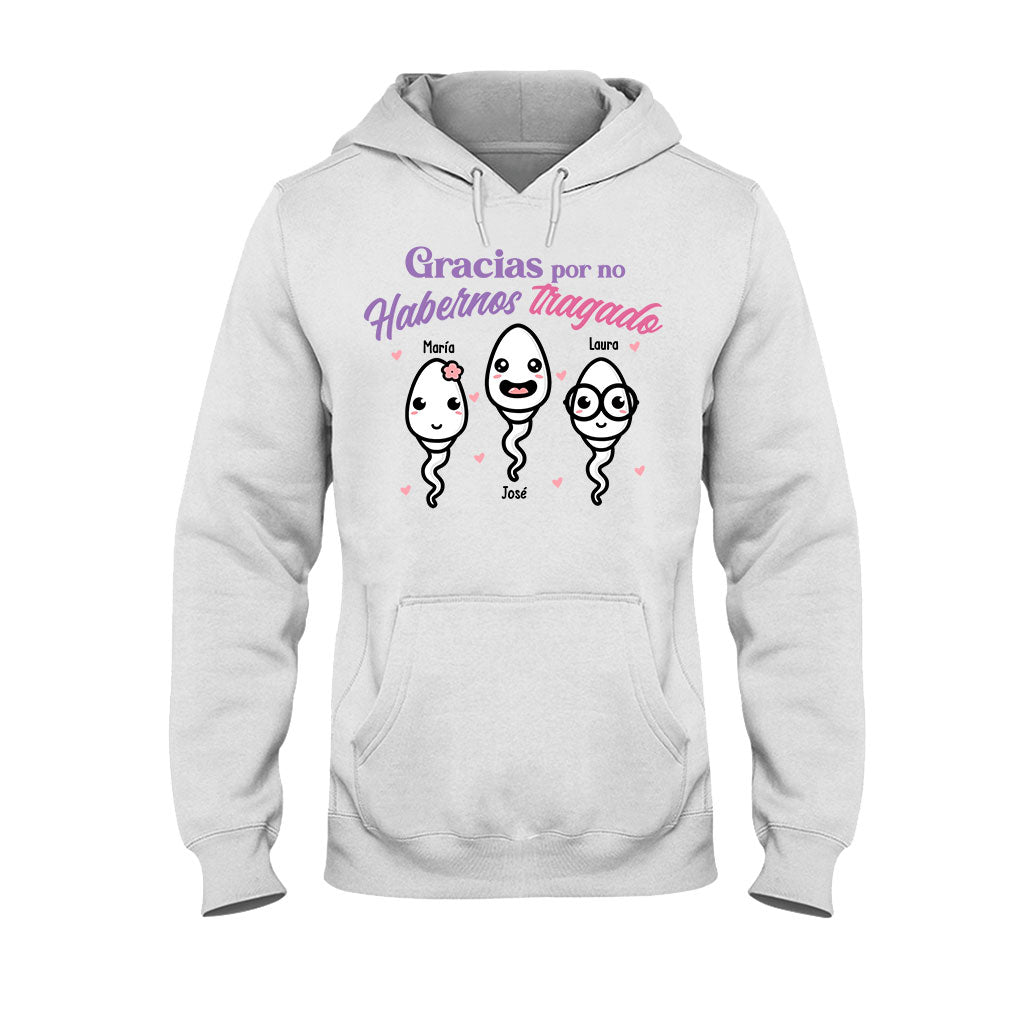 Gracias Por No Habernos Tragado - T-shirt et sweat à capuche personnalisés pour mère