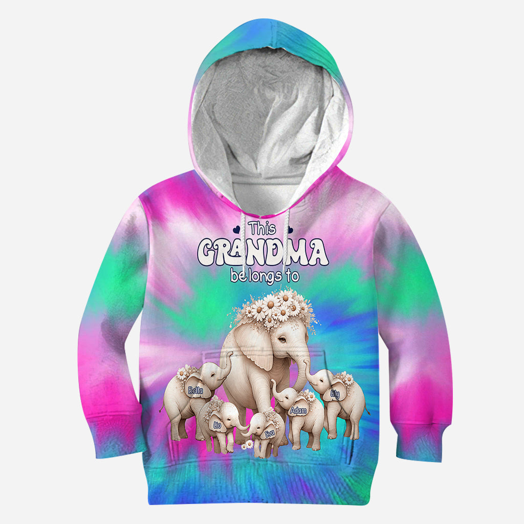 T-shirt personnalisé « Grand-mère appartient à Daisy Elephant »