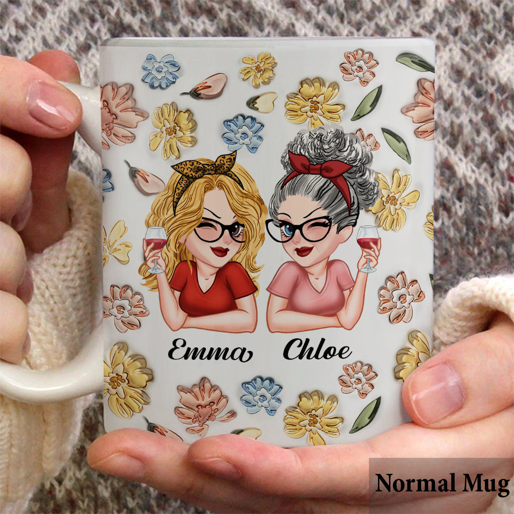 D'abord ma mère, pour toujours mon amie - Mug personnalisé pour maman