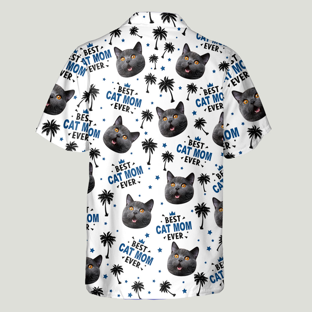 Meilleure maman et meilleur papa à fourrure du monde - Chemise hawaïenne personnalisée pour chat