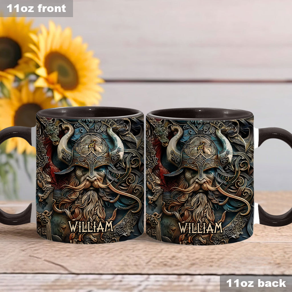Mug personnalisé « Héros Viking Vintage » - Mug Viking à l'accent viking