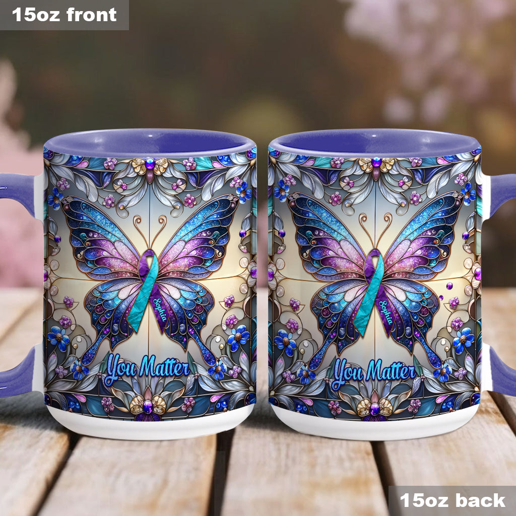 Tu comptes - Mug personnalisé pour la prévention du suicide