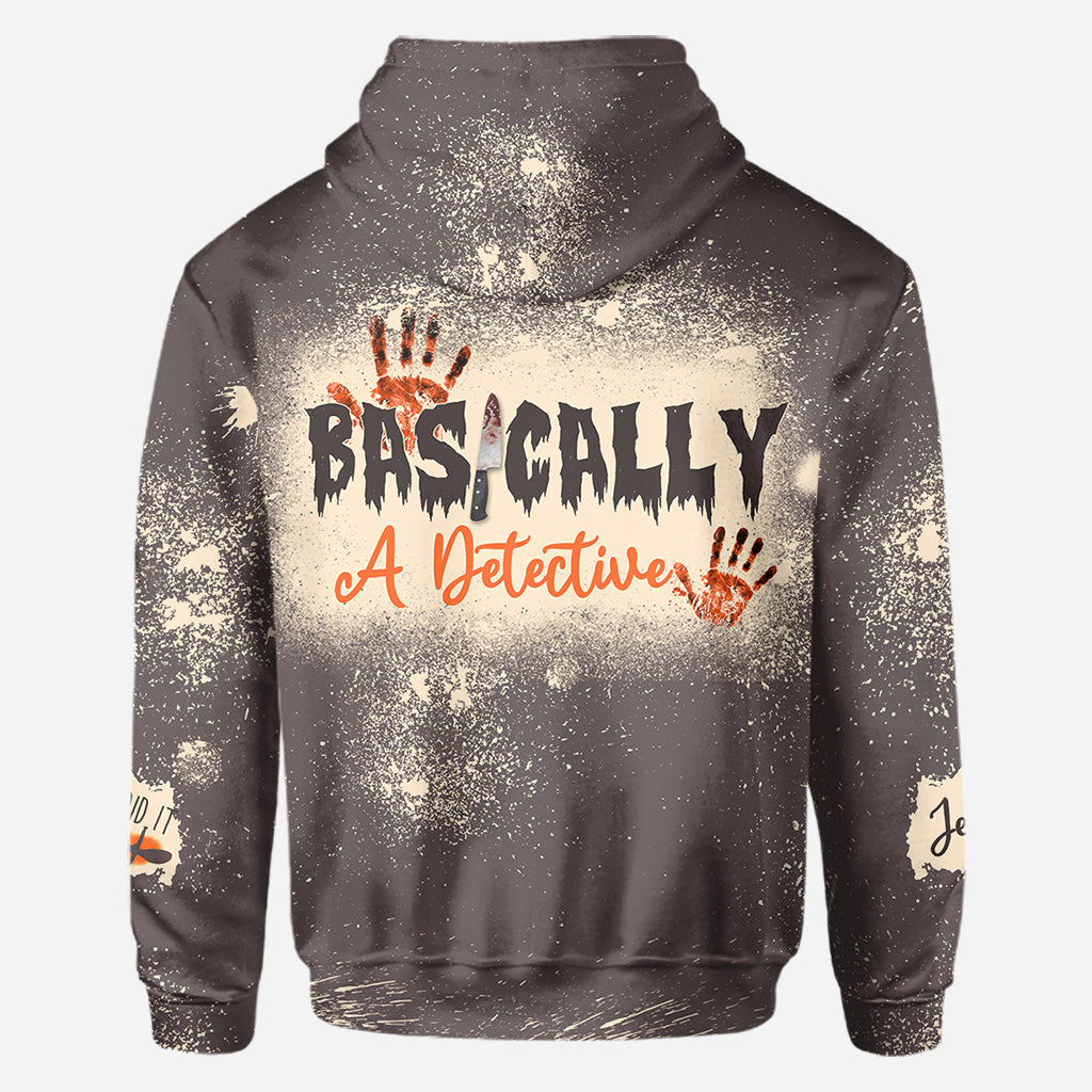 T-shirt personnalisé intégral « En gros, un détective »