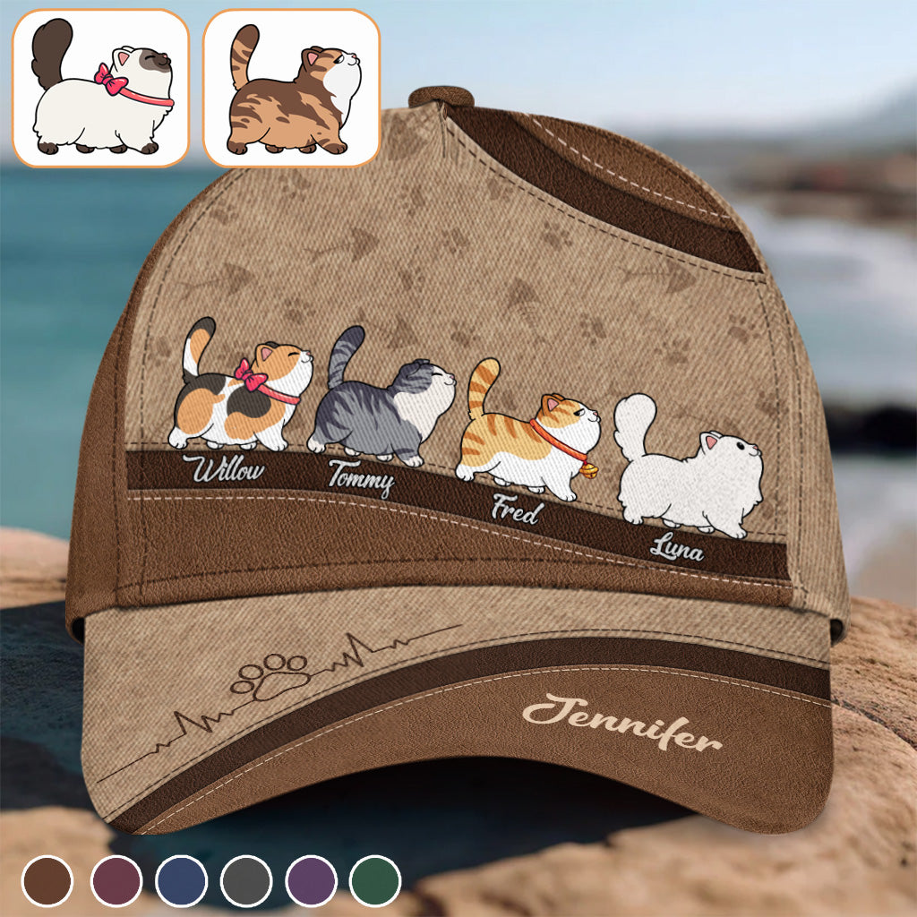 Casquette classique personnalisée « J'aime mes chats »