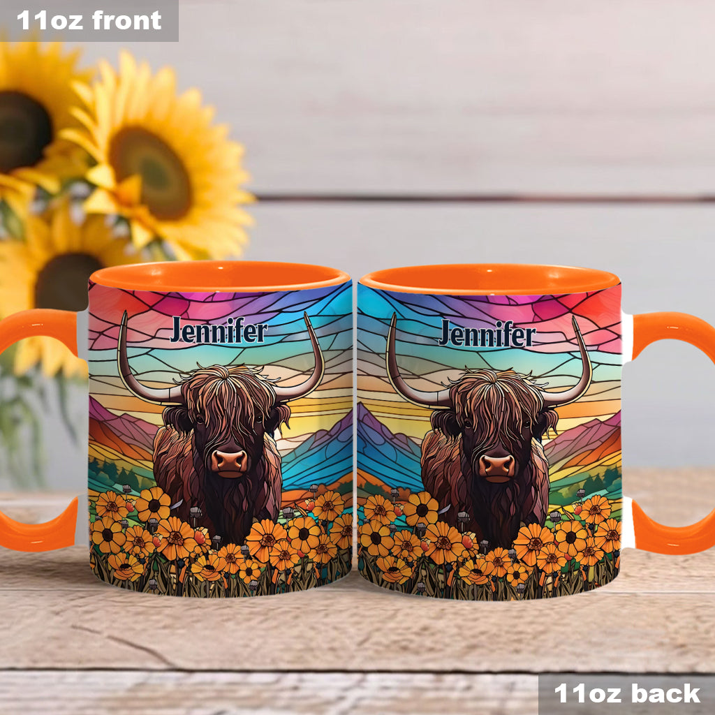 Mug personnalisé « Love Highland Cow »