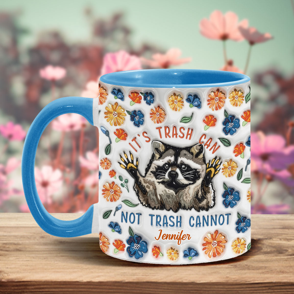 Funny Motivation Raccoon - Personalized Raccoon Accent Mug