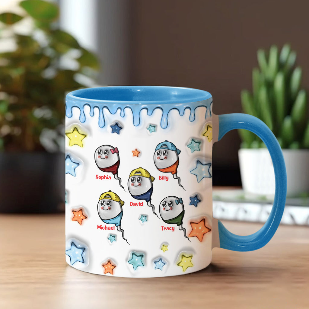 On vivait dans tes couilles - Mug personnalisé pour papa