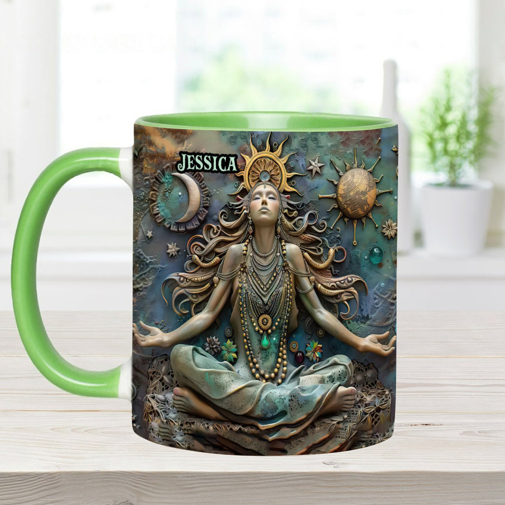 Perdez la tête, retrouvez votre âme - Mug personnalisé Yoga Accent Mug