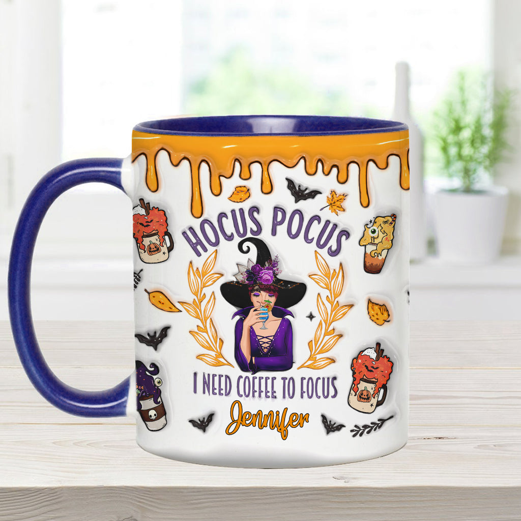 I Need Coffee - Personalized Witch Accent Mug
