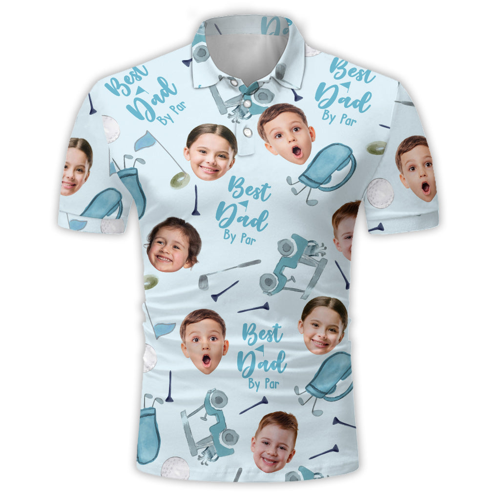 Meilleur papa selon le par - Polo de golf personnalisé
