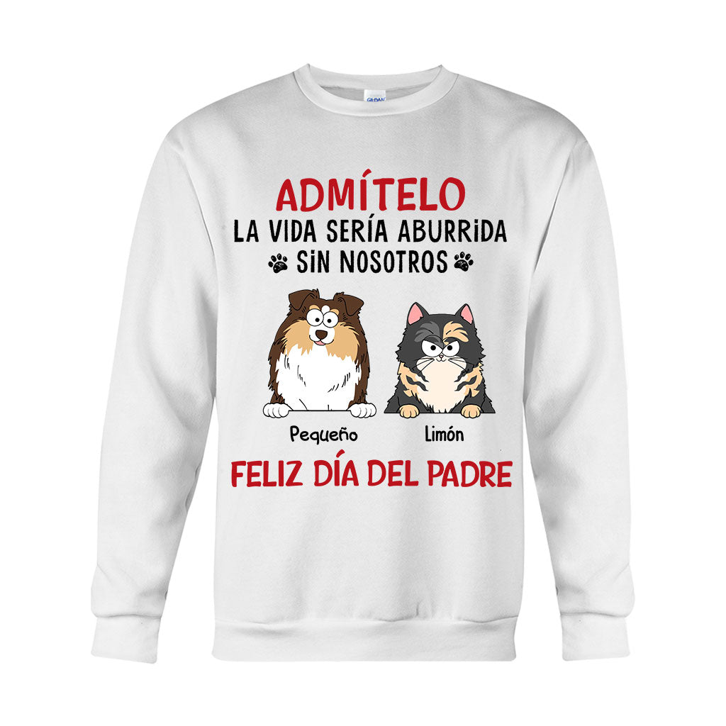 La Vida Sería Aburrida Sin Mí - Personalized Dog T-shirt And Hoodie