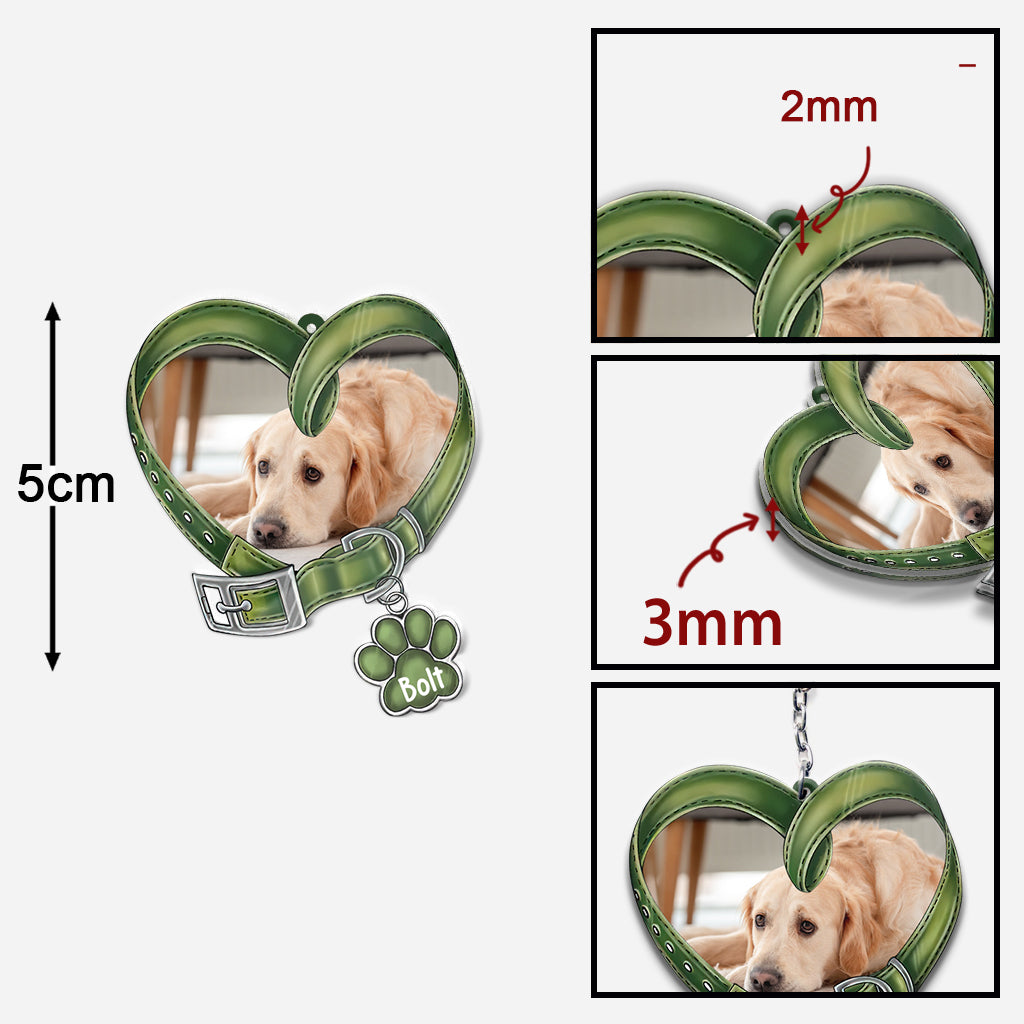 Dire au revoir est si difficile - Porte-clés chien personnalisé