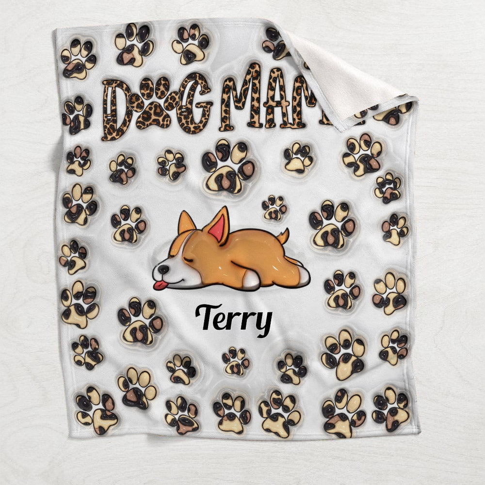 Couverture personnalisée pour chien Dog Mama Dog Mom