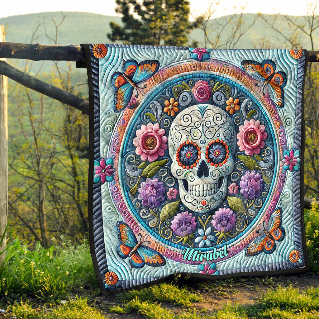 Magnifique crâne - Couverture personnalisée en forme de crâne