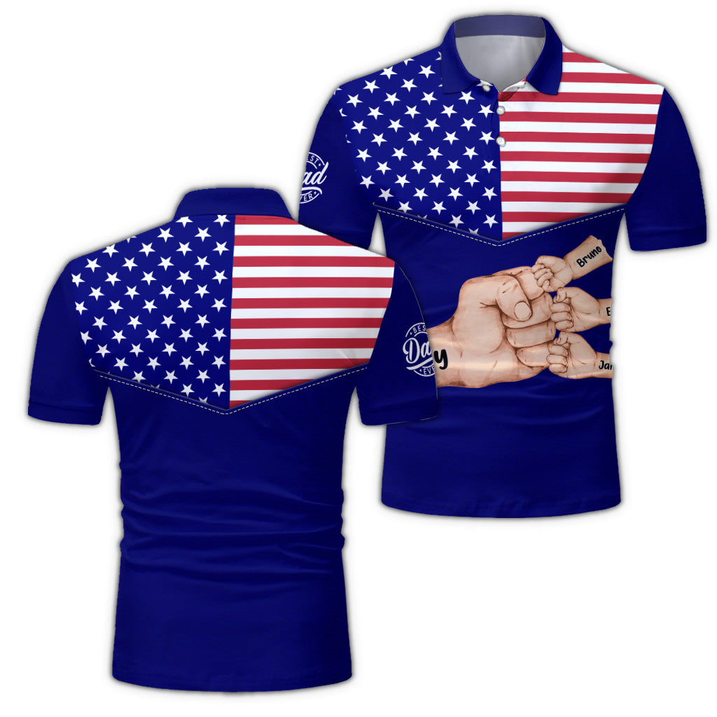 Meilleur papa du monde - Polo personnalisé pour papa