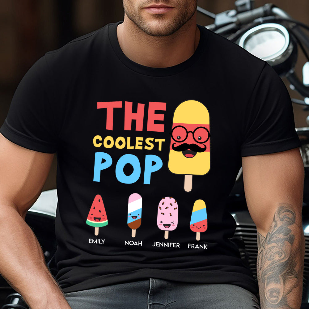 Le plus cool des papas - T-shirt et sweat à capuche personnalisés pour grand-père