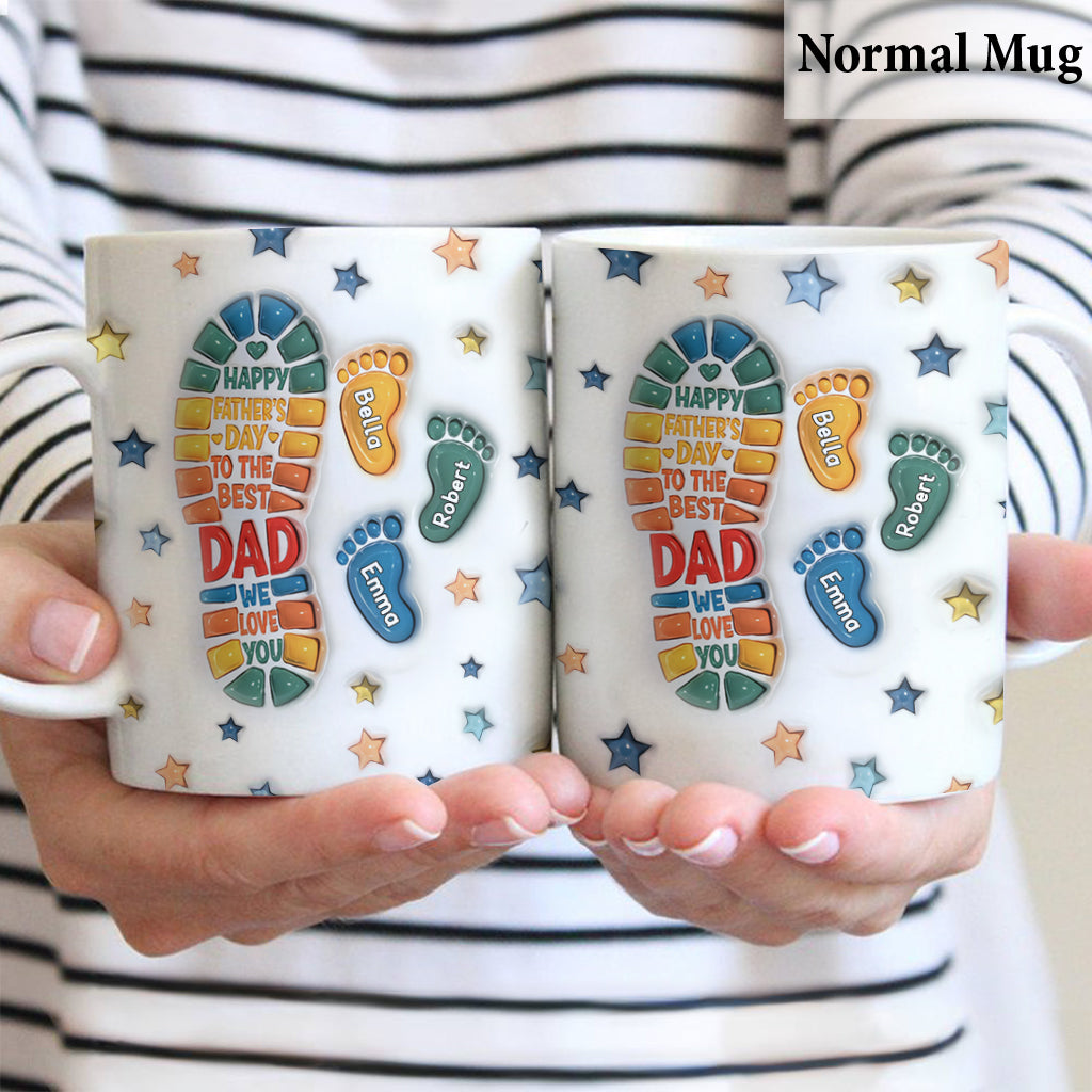 Bonne fête des pères au meilleur papa ! - Mug personnalisé pour papa