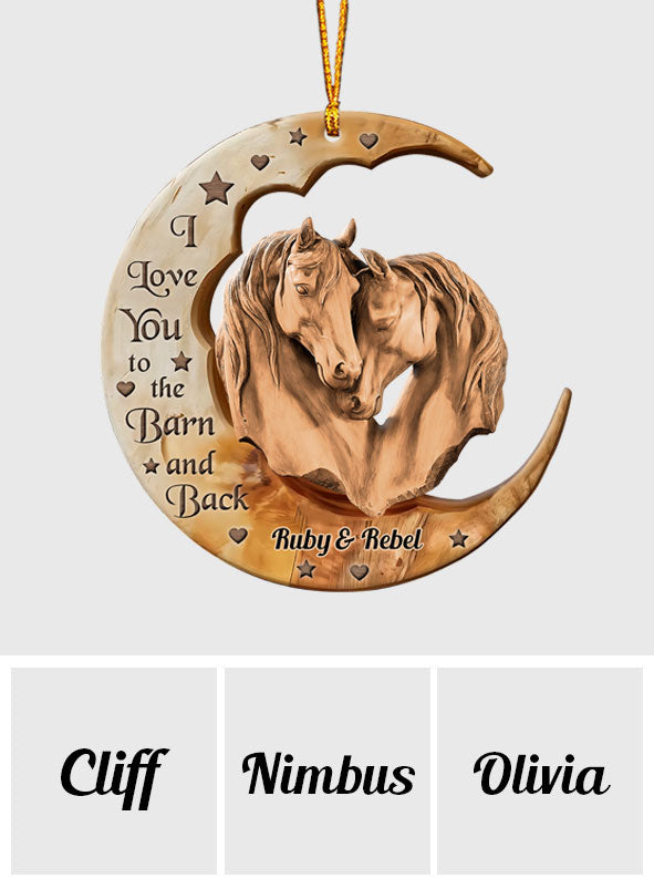 From Our First Kiss - Personalized Horse Ornament