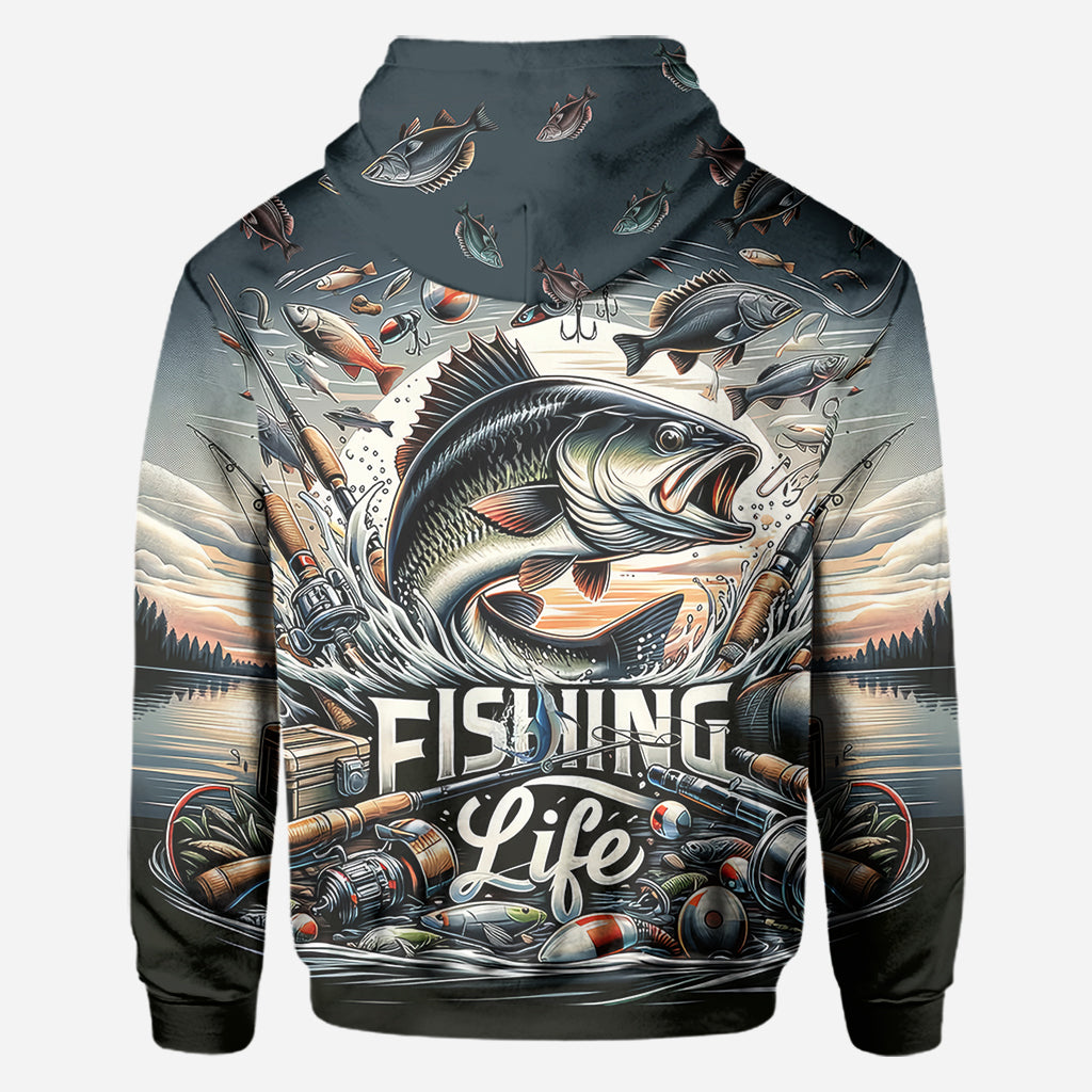 T-shirt « La vie de pêcheur » - Pêche partout