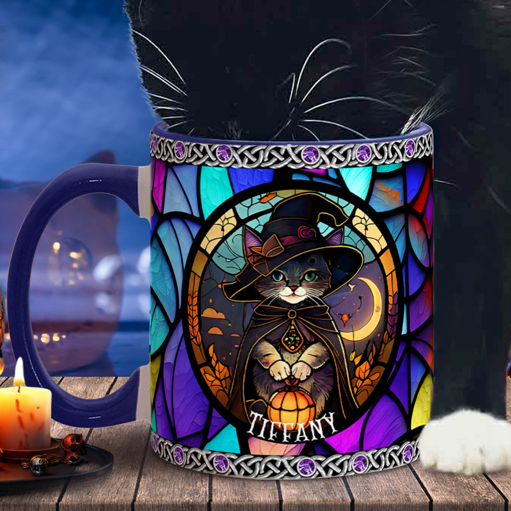 Mug personnalisé Sorcière en vitrail - Magnifique mug à motif sorcière
