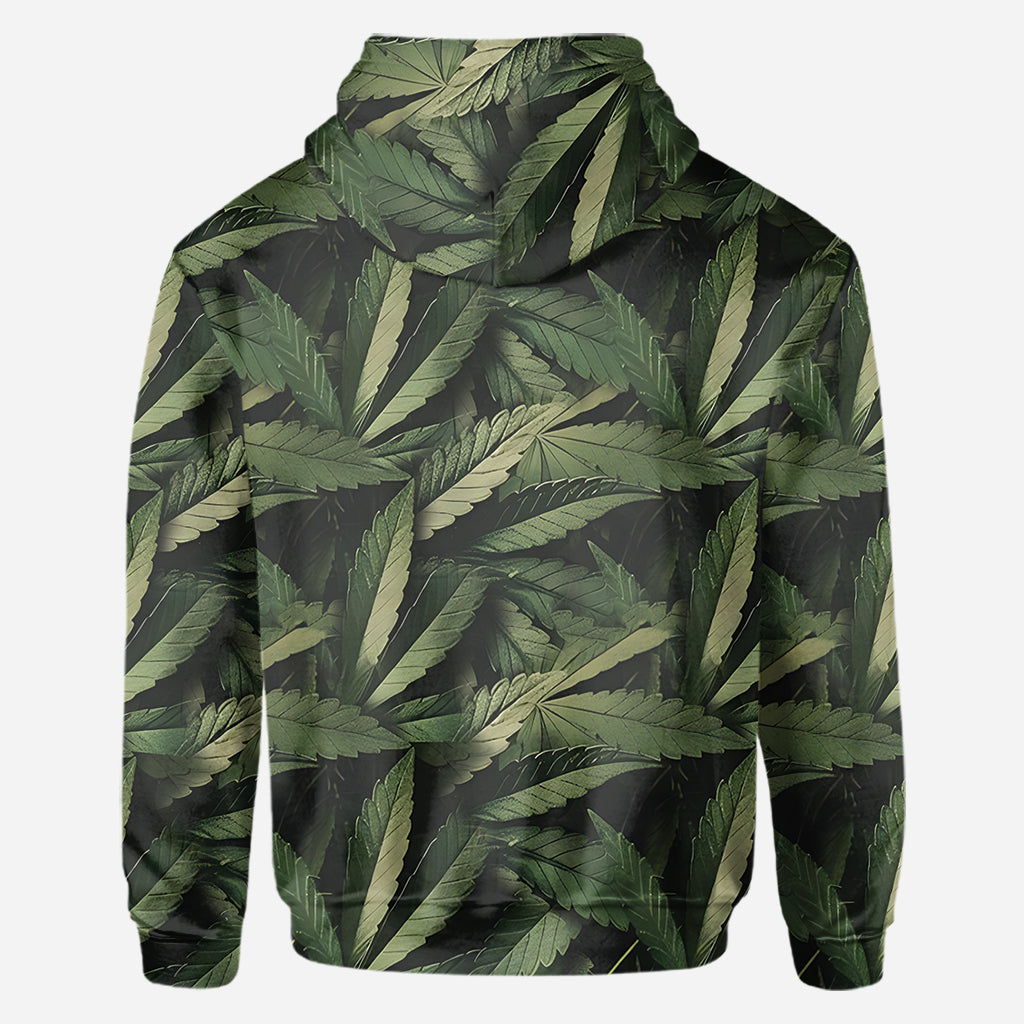 Je suis un homme simple, j'aime les joints et les seins - T-shirt personnalisé « Weed All Over »